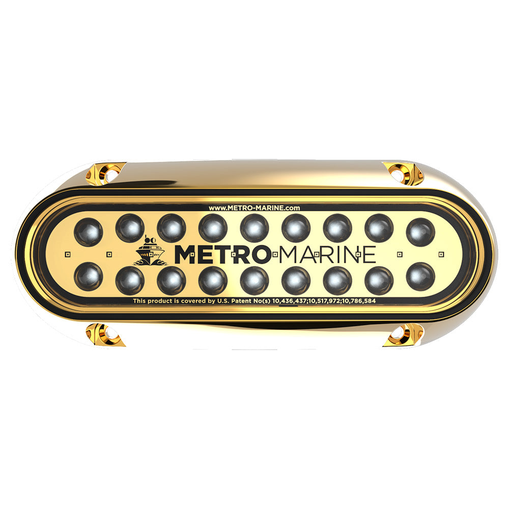 Metro Marine HighOutput Elongated Underwater Light wIntelligent Monochromatic LEDs Green 45 Beam FBME1HG345