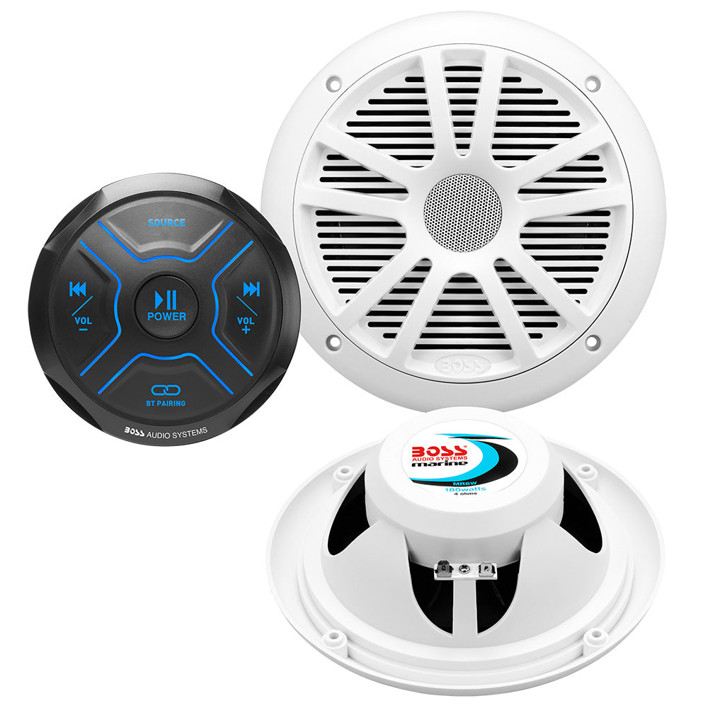 Boss Audio MG150W6 Kit wMGR150B 2 MR6W Speakers MG150W6