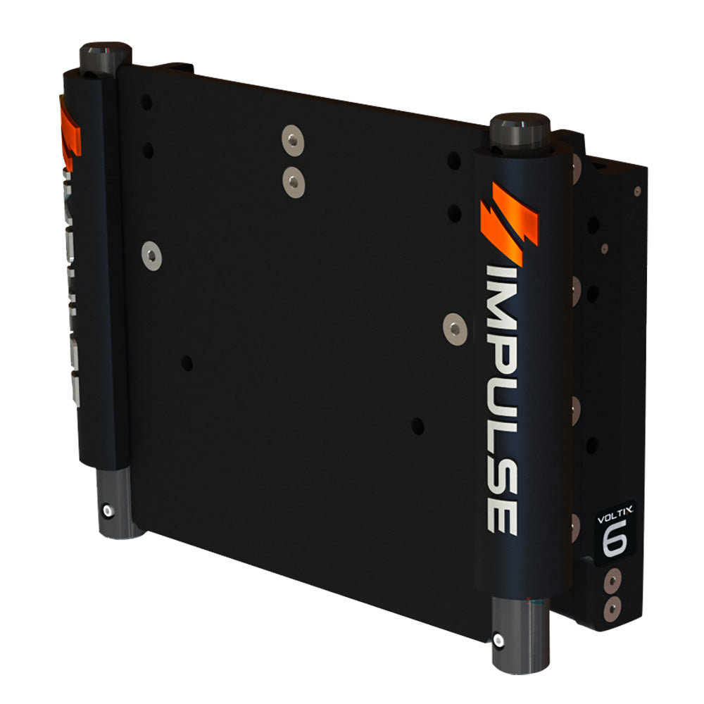 IMPULSE XL 6 Set Back Electric Jack Plate wStandard Control Black Anodize 75053B