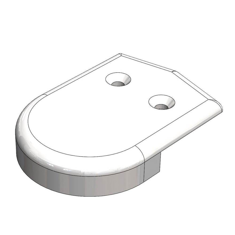 TACO 2 Rub Rail End Cap White F900001WN