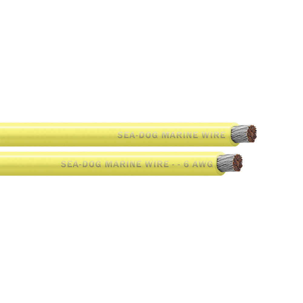 SeaDog 6 AWG Yellow Battery Cable 500 8006037