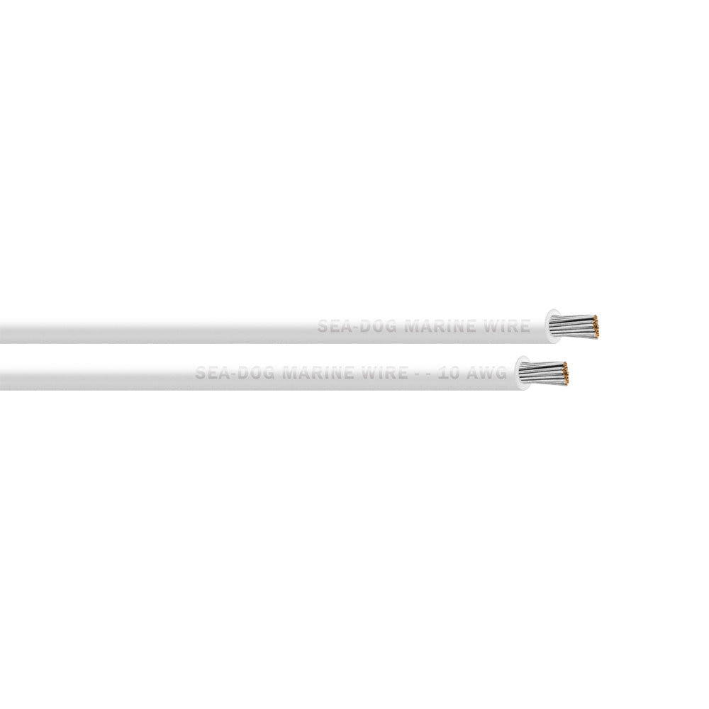 SeaDog 10 AWG White Primary Wire 250 8010054