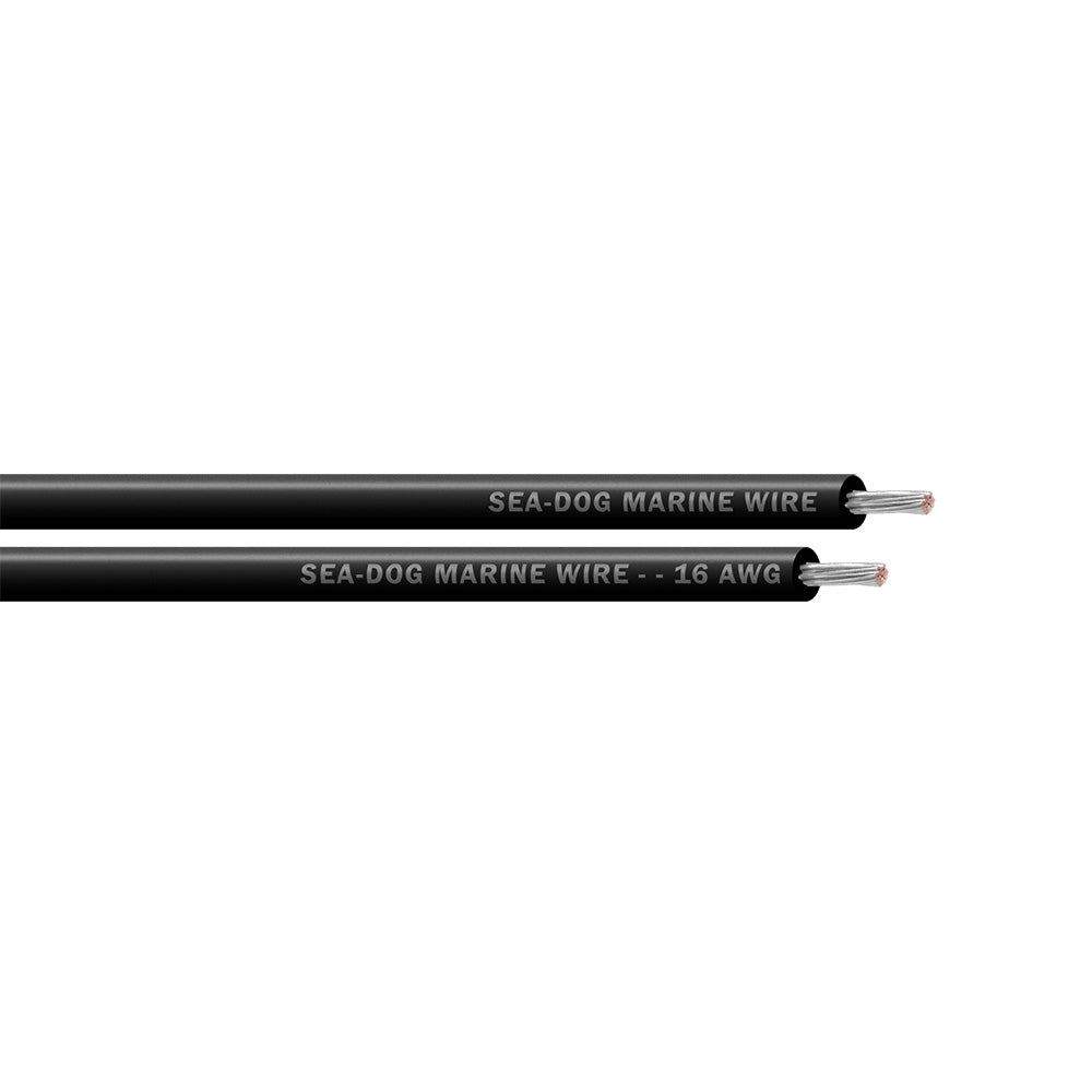 SeaDog 16 AWG Black Primary Wire 500 8016017