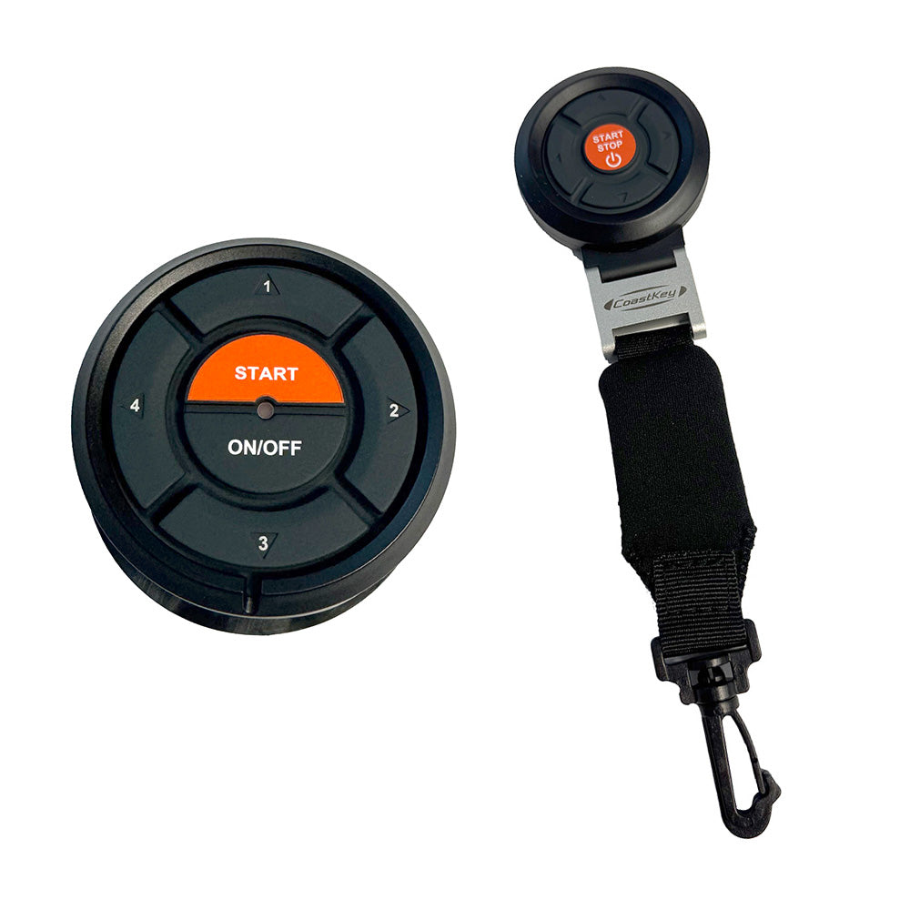 CoastKey Premium Plus Twin Mercury Engine Keyless Ignition wKeyless StopStart Remote StopStart Ecos Rem TrimTilt C0212