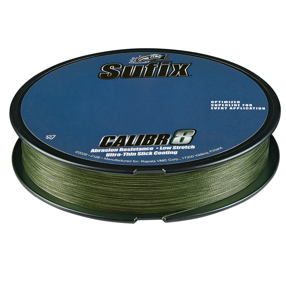 Sufix Calibr8 Braid 300yds 40lb Low Vis Green 694140G