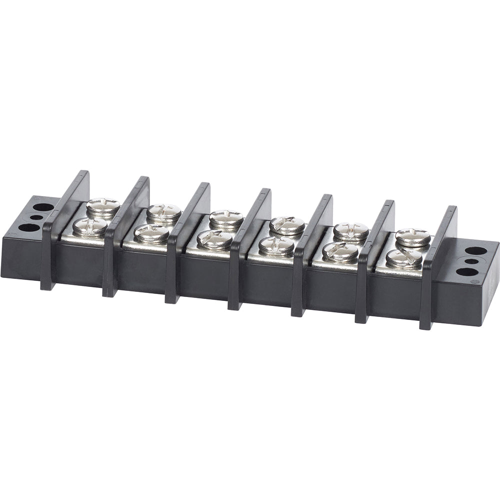 Blue Sea 2606 Terminal Black 65AMP 6 Circuit 2606