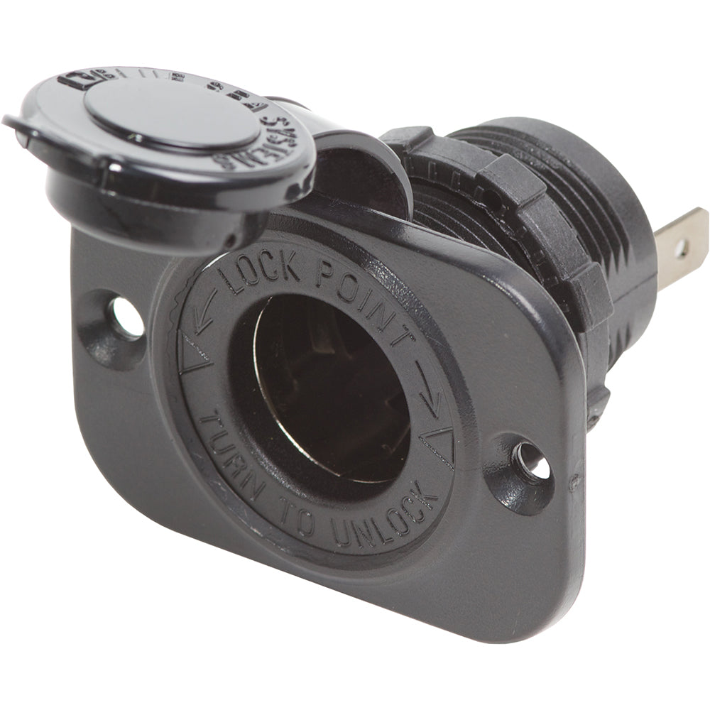 Blue Sea 12 Volt Dash Socket Black 1011