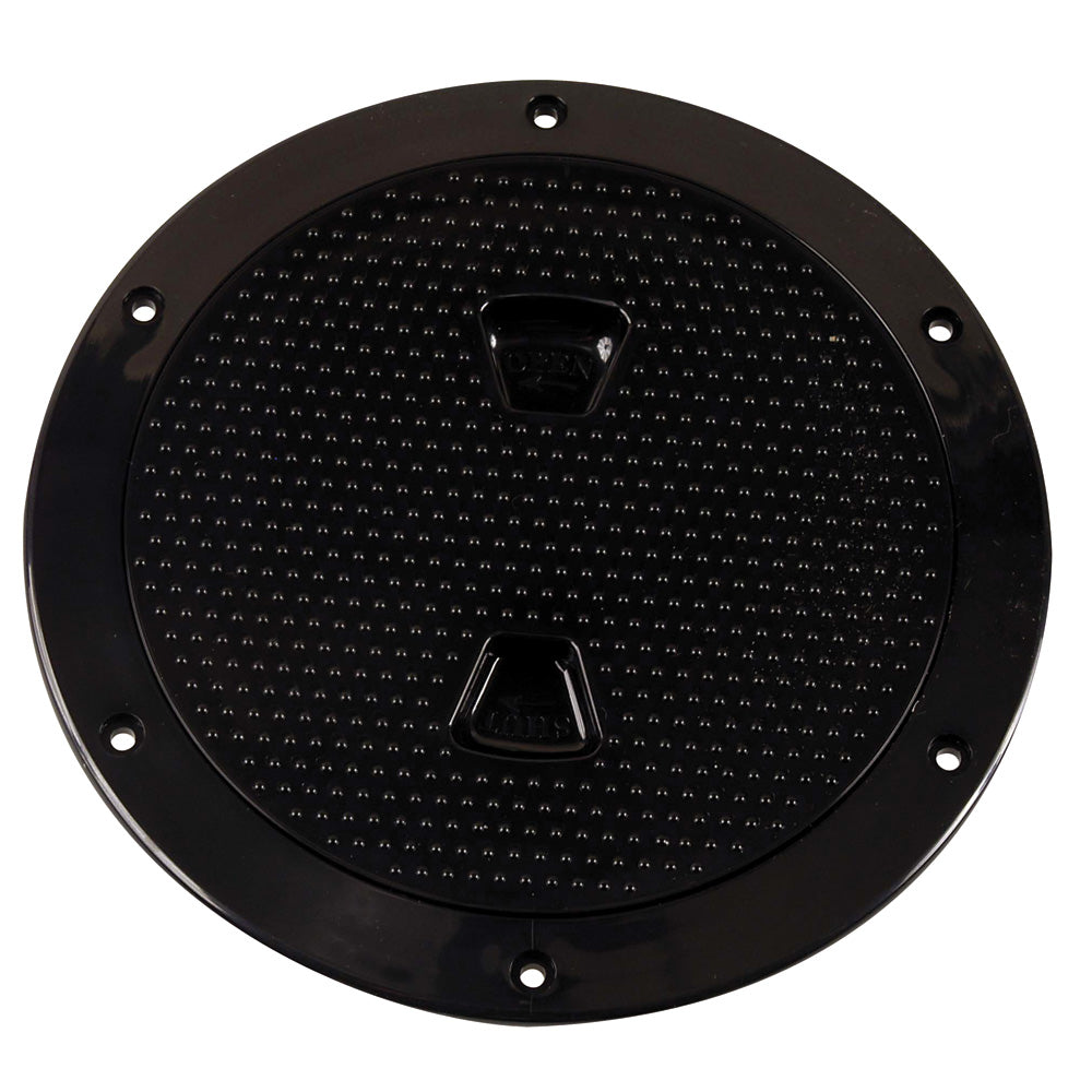 Beckson 6 NonSkid ScrewOut Deck Plate Black DP62B