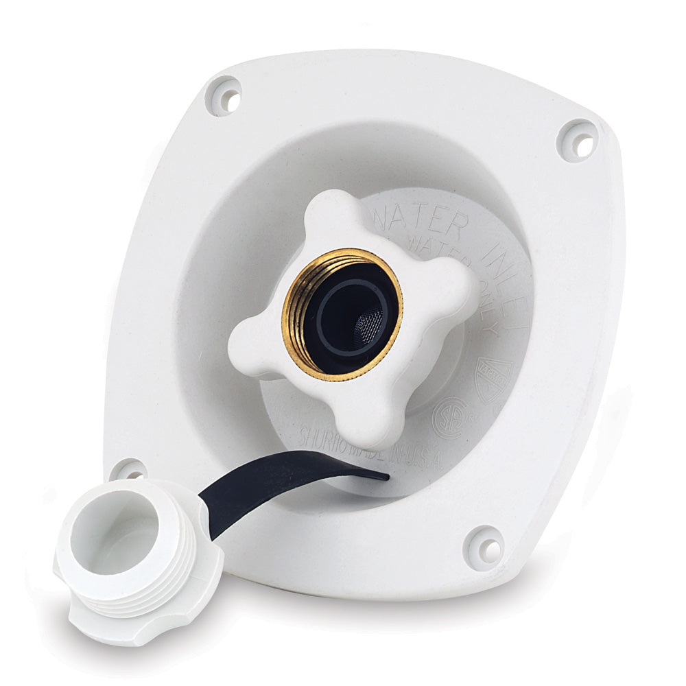 Shurflo by Pentair Pressure Reducing City Water Entry Wall Mount Gel White 18302918