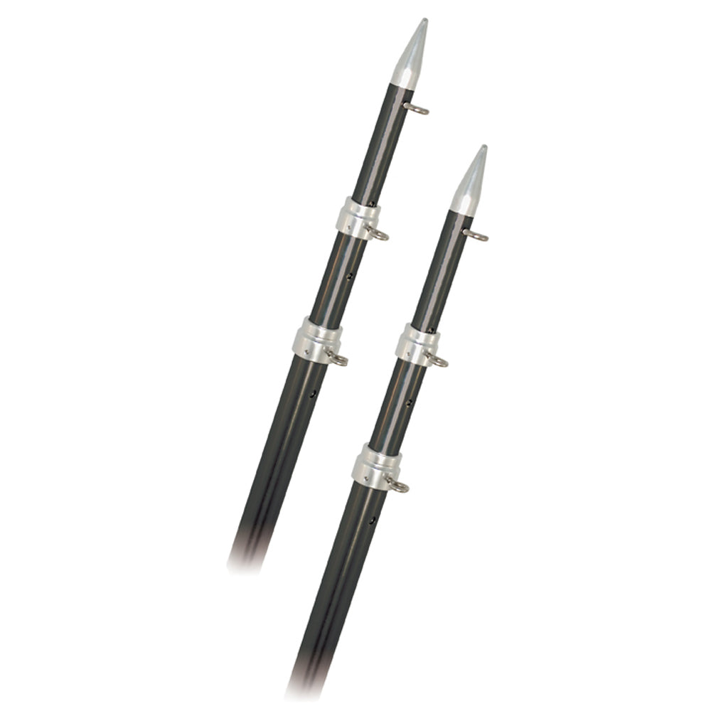 Rupp 15 Telescopic Carbon Fiber Outrigger Poles 15 Silver A01500CFT