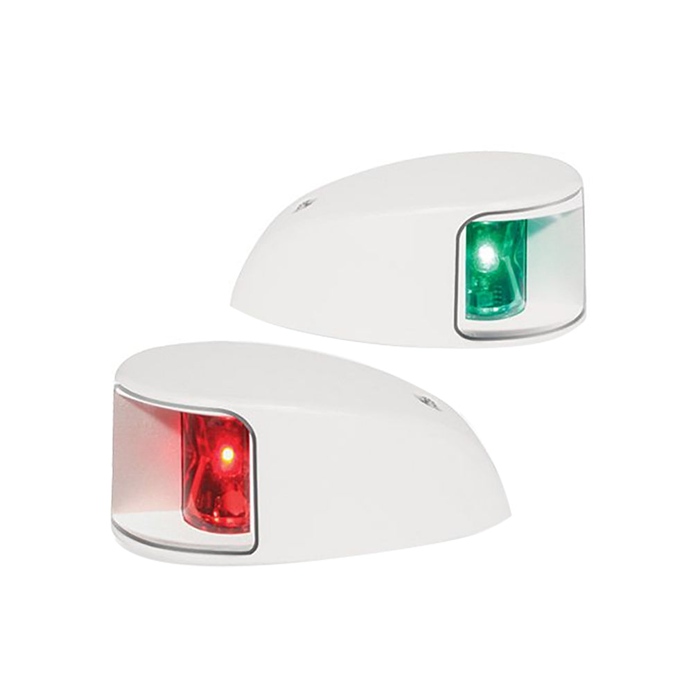 Hella Marine NaviLED Deck Mount Port Starboard Pair 2nm Clear LensWhite Housing 980620911