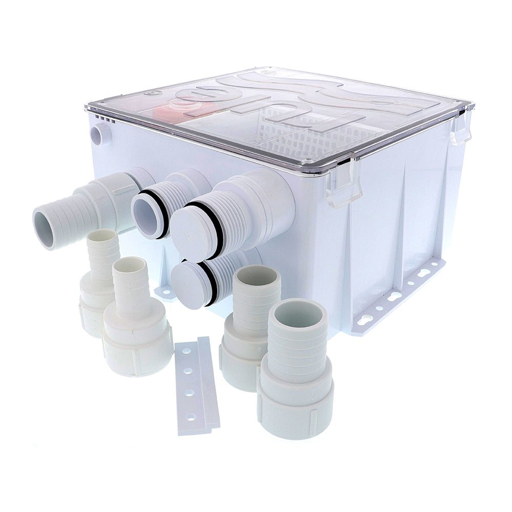 Rule Shower Drain Box w1100 GPH Pump 12V 99B