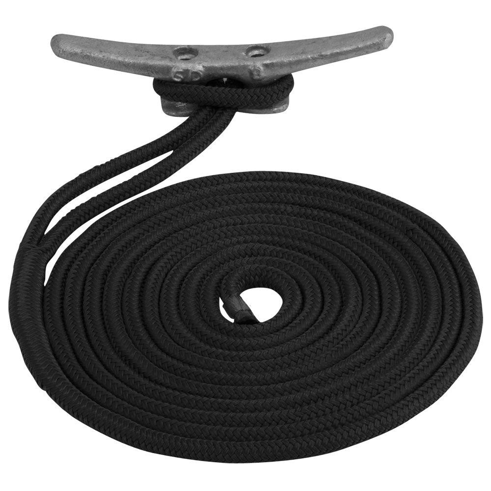SeaDog Double Braided Nylon Dock Line 58 x 35 Black 302116035BK1