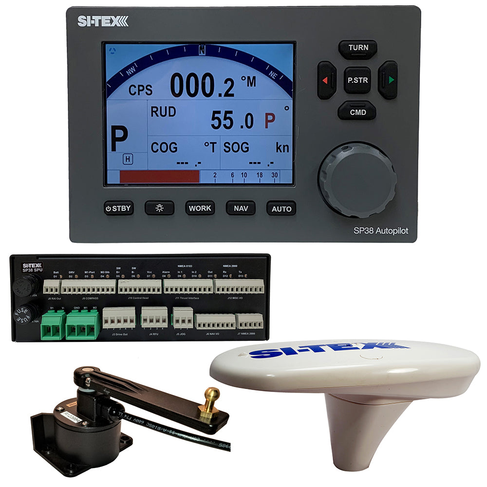 SITEX SP3818 Autopilot Core Pack Including Compact GPS Compass RotaryFeedback No Pump SP3818
