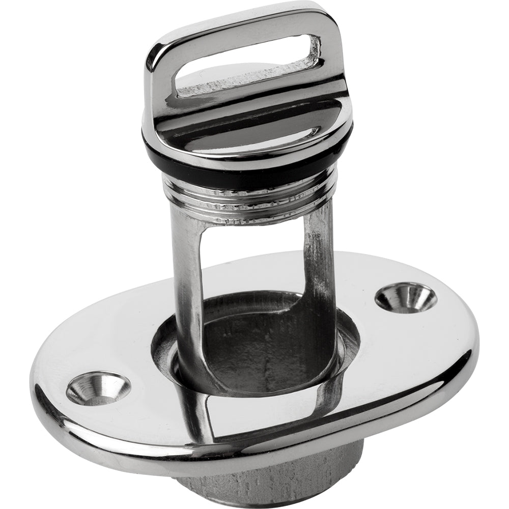 SeaDog Oblong Captive Garboard Drain Plug 316 Stainless Steel 5200651