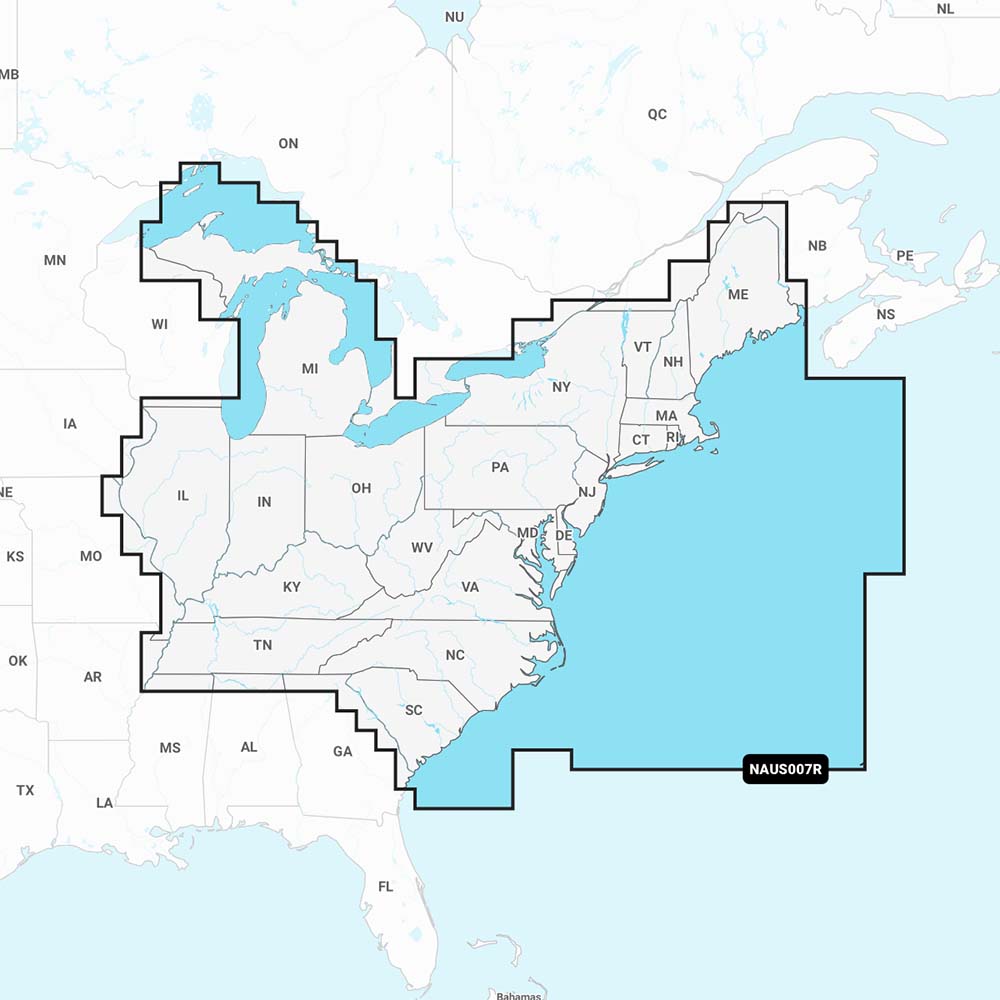 Navionics NAUS007R US East Navionics 010C137030
