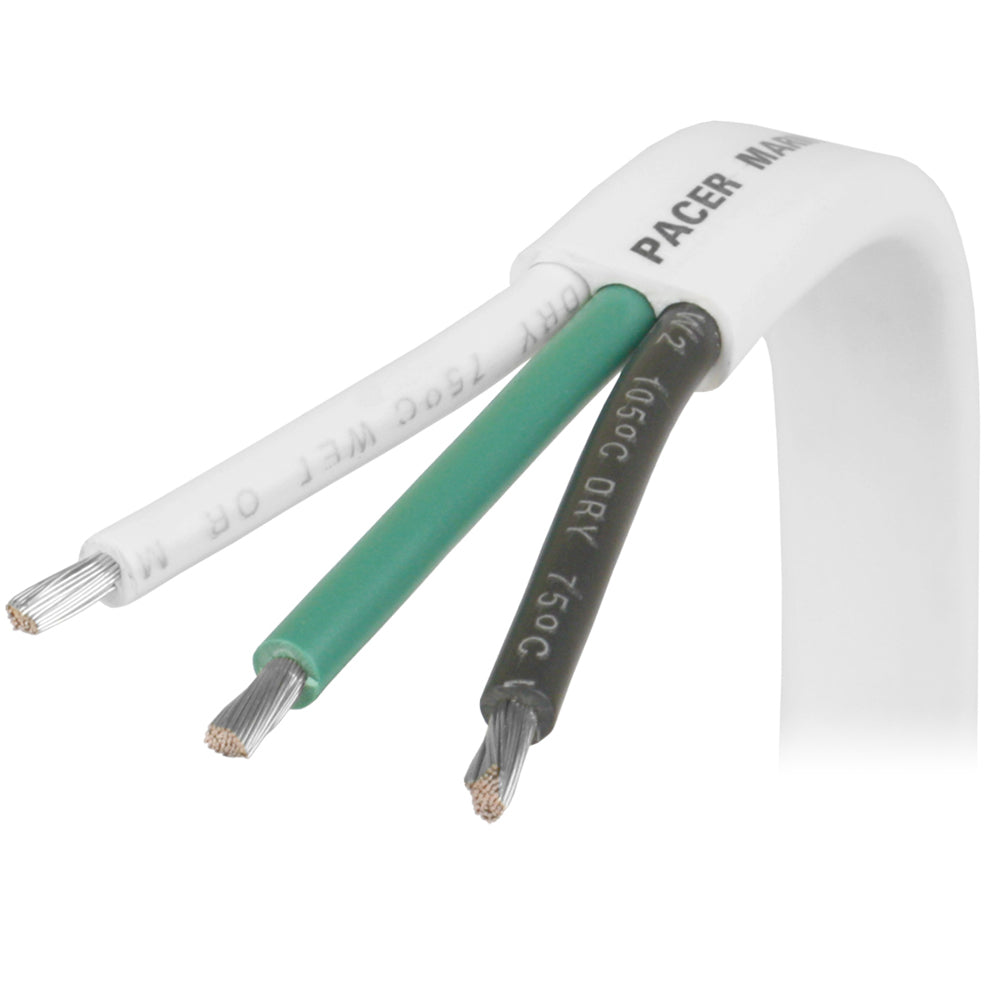 Pacer 103 AWG Triplex Cable BlackGreenWhite 100 W103100