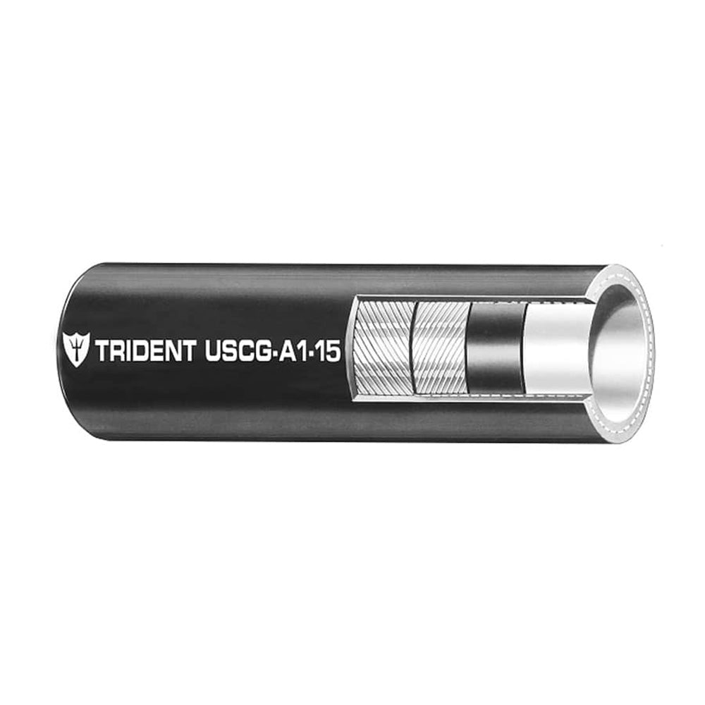 Trident Marine 516 Low Permeation Type A115 Fuel Line Hose Black Sold by the Foot 3650566FT