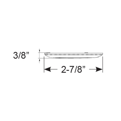Scandvik B3 Downlight Surface Mount  Cool White  SS Trim  IP67  1224V 41320P