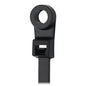 Pacer 15 Cable Tie wMounting Ring  Black  50lb Tensile Strength  4 Bundle Diameter  100 Piece Bag CTMR4S100BK