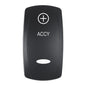 Pacer Actuator  ACCY fV Series Contura Switches  Black  Laser Etched TopBottom Light EV2LEACC