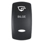 Pacer Actuator  BILGE fV Series Contura Switches  Black  Laser Etched TopBottom Light EV2LEBLG