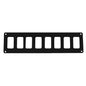 Pacer Switch Panel  8 Switch  1 Row  125 x 275  Black Powder Coated Aluminum PSC81BK