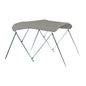 Carver 3 Bow 4681U Bimini Top with Boot  Cadet Grey Acrylic A4681UB10
