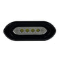 ShadowCaster Flush Mount Spreader Light  Black Housing  White SCMSLF4XGWBK