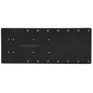 Sea Brackets 20 Straight Trolling Motor Plate  Black SEA2325BLK