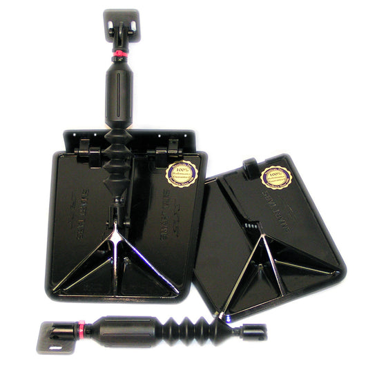 Smart Tab SX Composite Trim Tabs by Lectrotab 95 x 10 f1518 Boat w60  135HP  Black SX951060