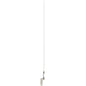 Scout 3 Stainless VHF Whip 3dB wBracket fSailboats  No Cable PF AN NVHF00012T