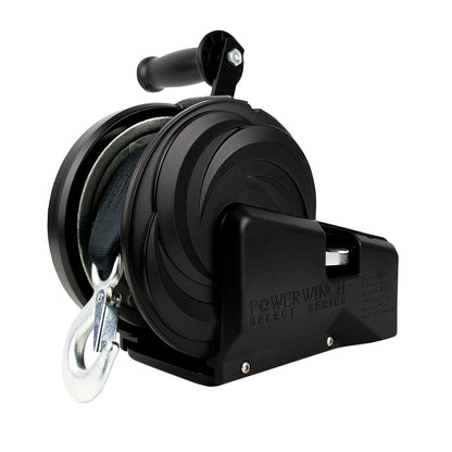 Powerwinch Select Series Winch 2500lb 2 Speed 8 Crank Arm  Carbon Black 21400W25008BR