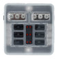 Bluewater 6 Position Fuse Block wLEDs 32000001006