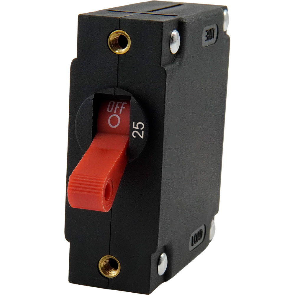 Egis A Series Red Toggle Panel Mount Circuit Breaker  Single Pole 25A 322125