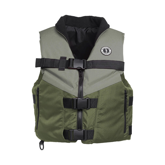 Mustang Accel Foam Vest  GreenGrey  Small MV4627833S