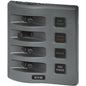 Blue Sea 4304 WeatherDeck Water Resistant Fuse Panel  4 Position  Grey 4304