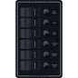 Blue Sea 8373 Water Resistant 6 Position  Black  Vertical Mount Panel 8373