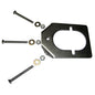 Lees Stainless Steel Backing Plate fMedium Rod Holders RH5931