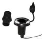 Perko Locking Collar Pole Light Mounting Base  2 Pin  Round  Stainless Steel 1045P0SDP