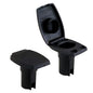 Attwood Oval 2Pin Base fAngled Pole  Black 910227