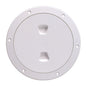 Beckson 6 Smooth Center ScrewOut Deck Plate  White DP60W