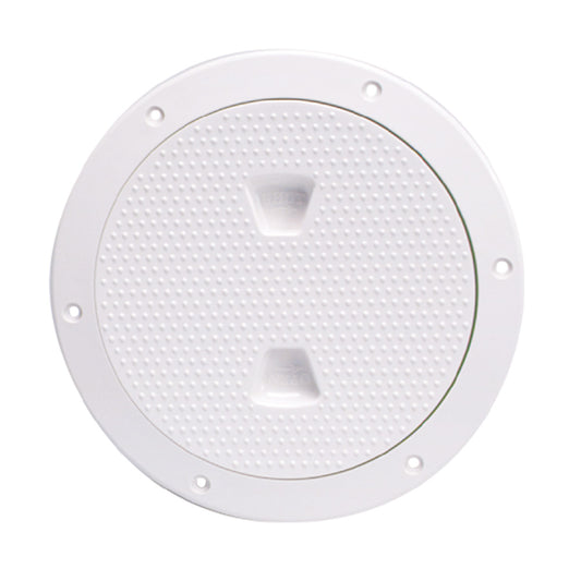 Beckson 6 NonSkid ScrewOut Deck Plate  White DP62W