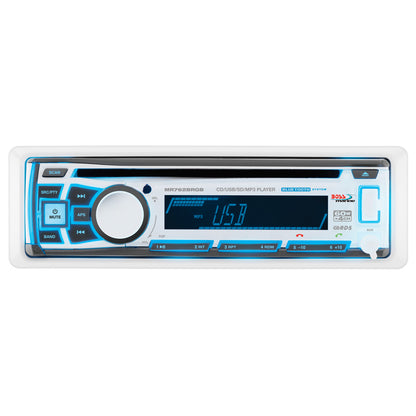 Boss Audio MR762BRGB Marine Stereo wAMFMCDBTUSB MR762BRGB
