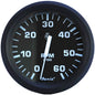 Faria Euro Black 4 Tachometer  6000 RPM Gas  Inboard  IO 32804