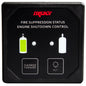 FireboyXintex Deluxe Helm Display wMembrane Switch Remote Horn  LEDs fEngine Shutdown System  Black Bezel Display