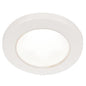 Hella Marine EuroLED 75 3 Round Screw Mount Down Light  White LED  White Plastic Rim  12V 958110011