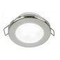 Hella Marine EuroLED 75 3 Round Spring Mount Down Light  White LED  Stainless Steel Rim  12V 958110521