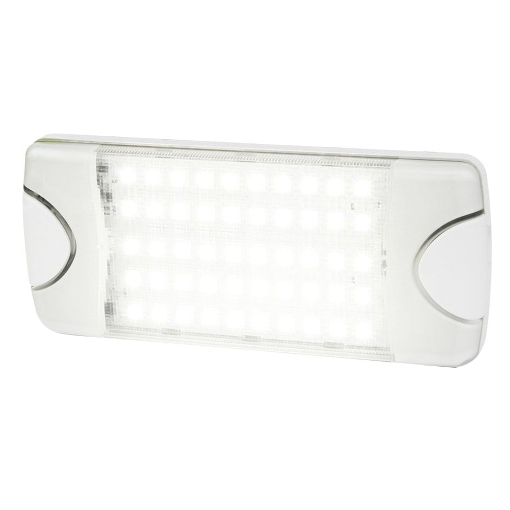 Hella Marine DuraLED 50 Low Profile InteriorExterior Lamp  Wide White Spreader Beam 980629501