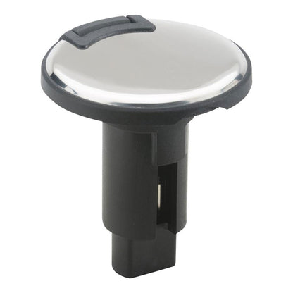 Attwood LightArmor PlugIn Base  3 Pin  Stainless Steel  Round 910R3PSB7
